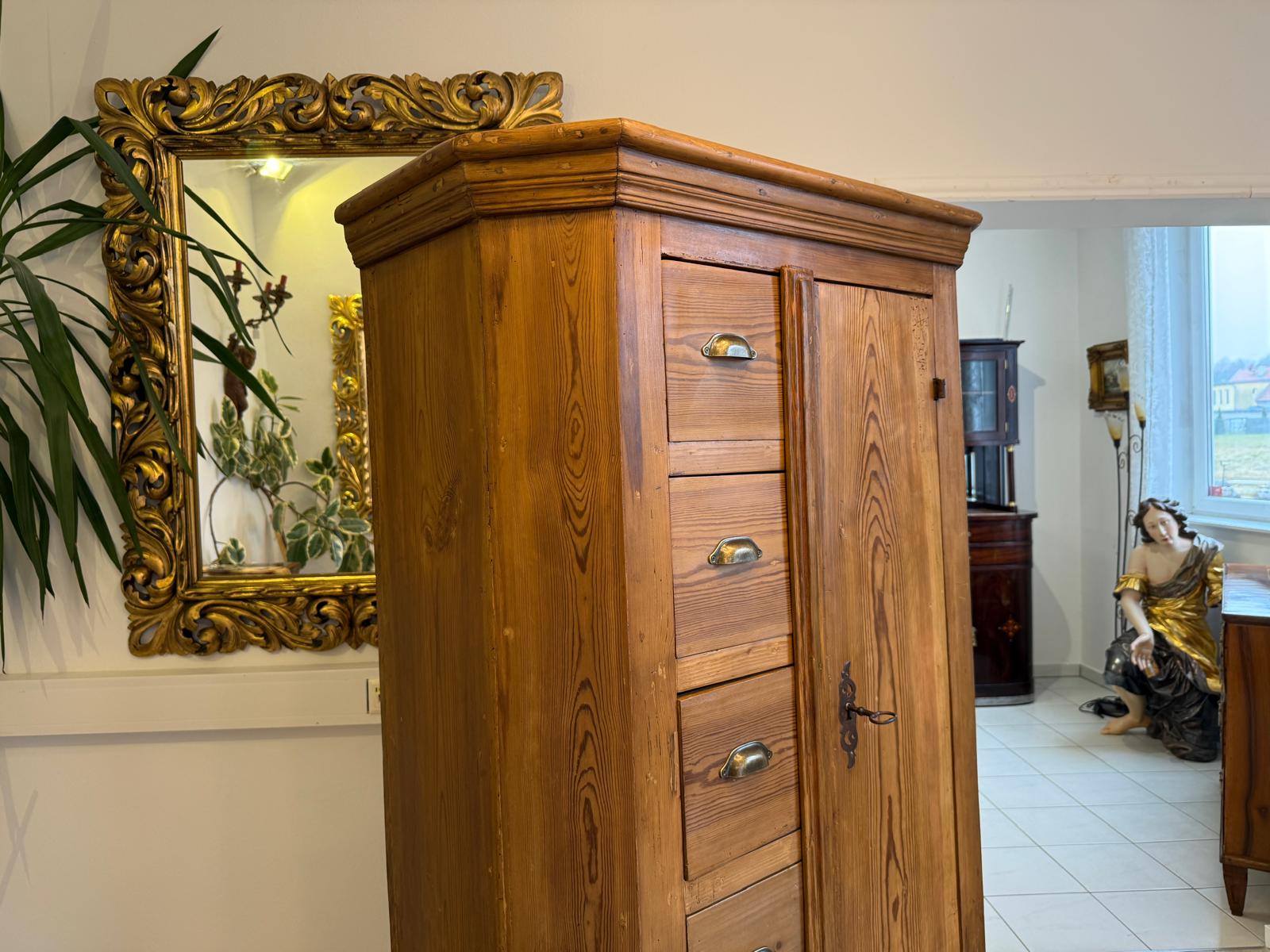 Barocker Brotschrank Almerschrank Vorratsschrank Bauernkasten Antik D1112