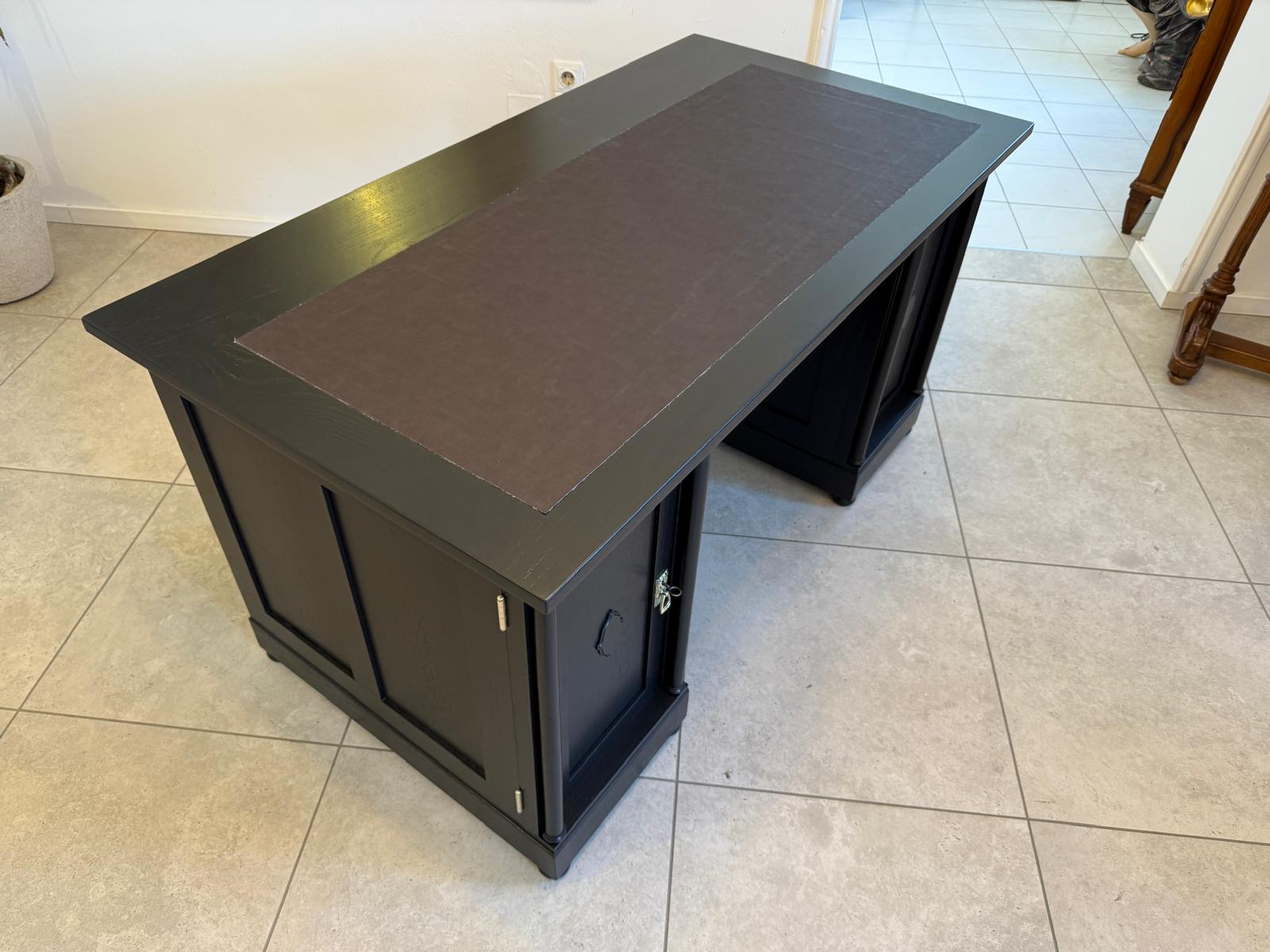 Restaurierter Jugendstil Schreibtisch Sekretär Freisteher Originalstück G2274