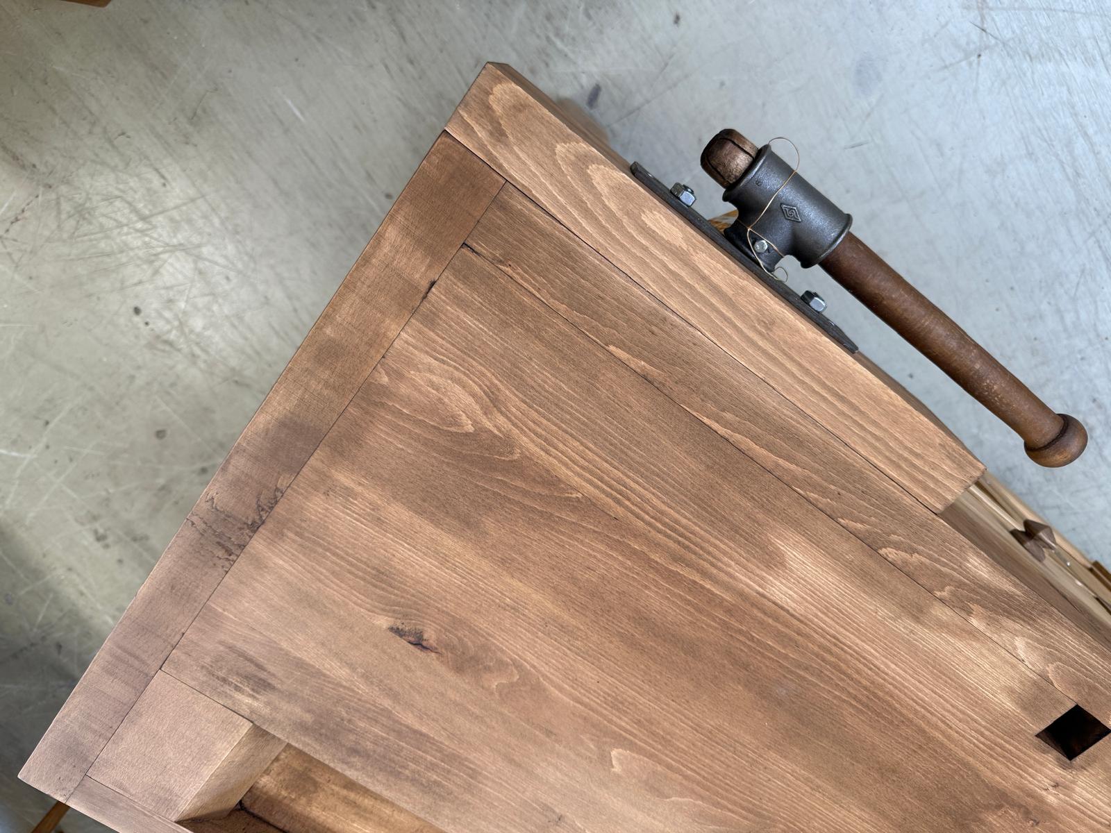 Hobelbank,Werkbank Ladentisch Antik Massivholz Thresen D2274