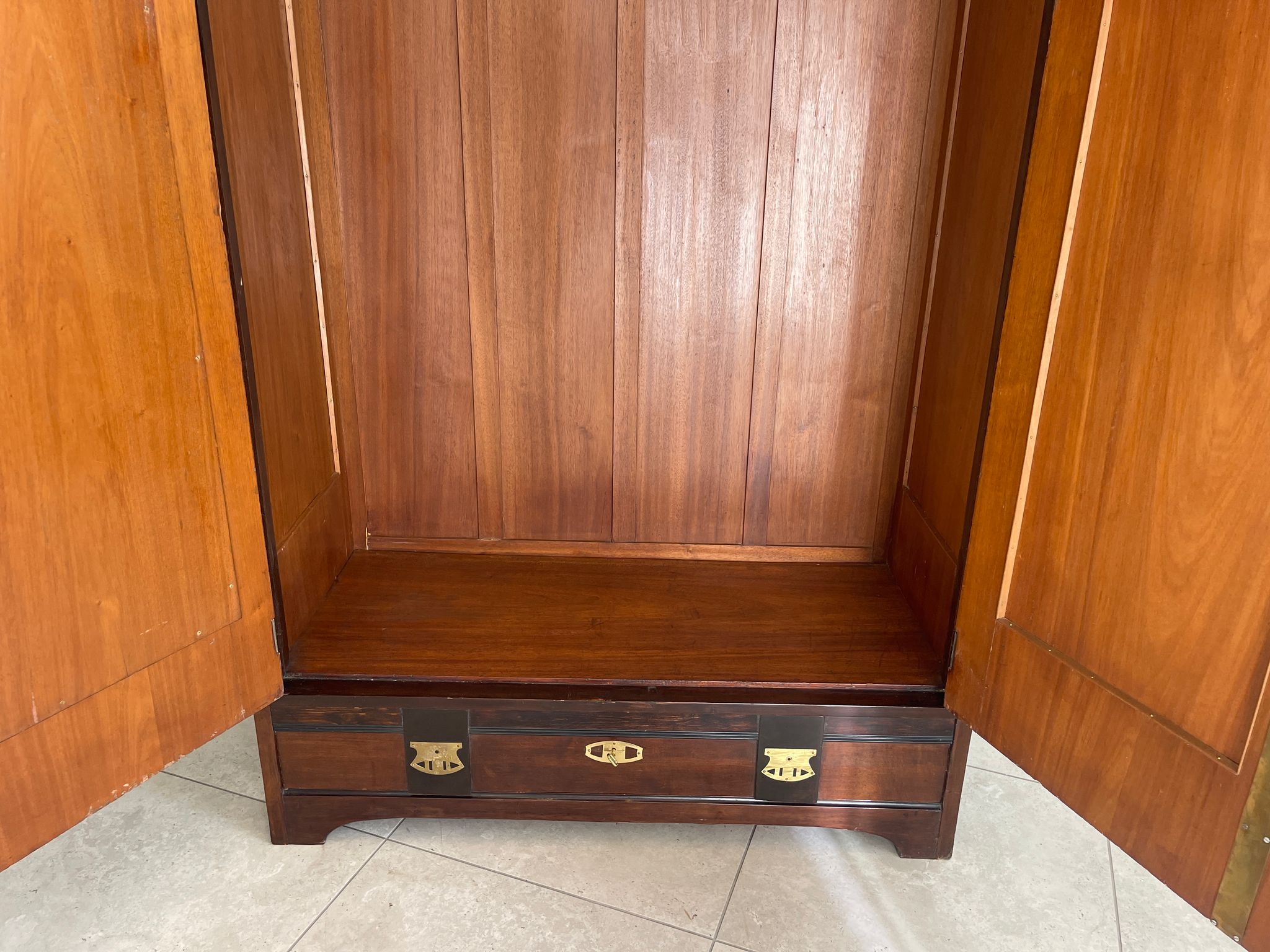 Traum Jugendstil Bücherschrank Spiegelschrank Marketiert Antiquität G1295
