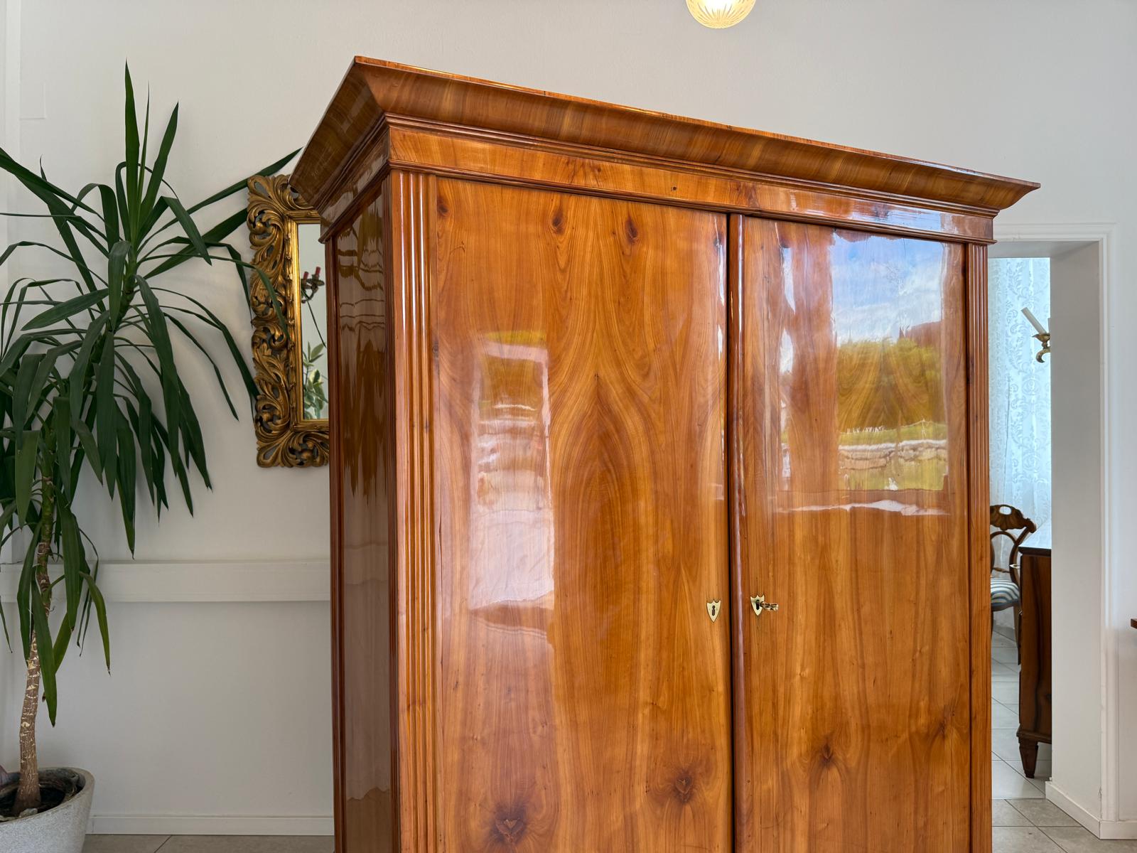 SALE Restaurierter Biedermeier Schrank Kirschholz Hallenschrank Antiquität G1827