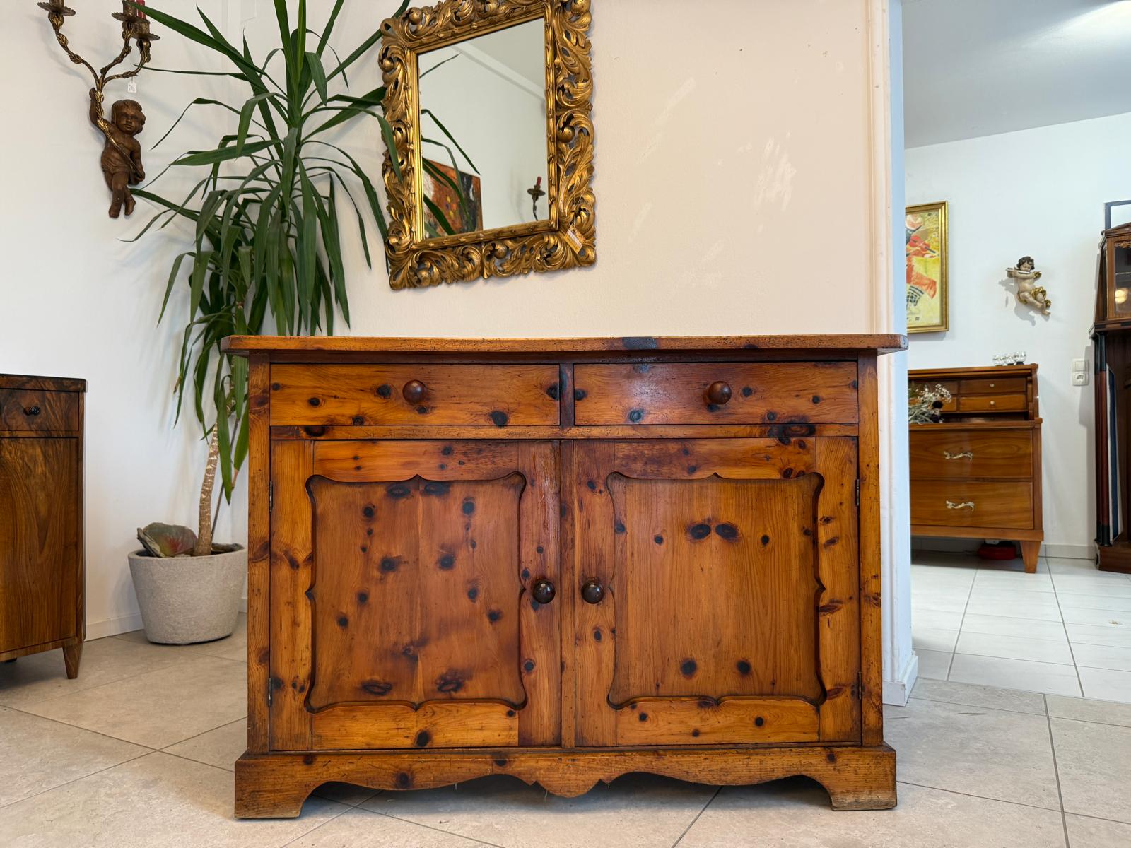 Zirbenholz Anrichte Sideboard Schrank Kasterl Antik G1865-1