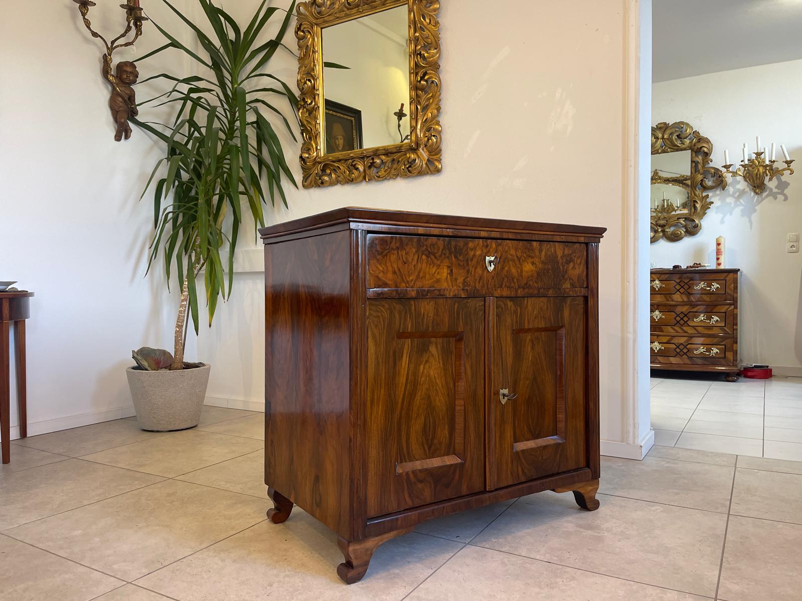 Altrestauriertes Biedermeier Trumeau Anrichte Kommode Antiquität A5146