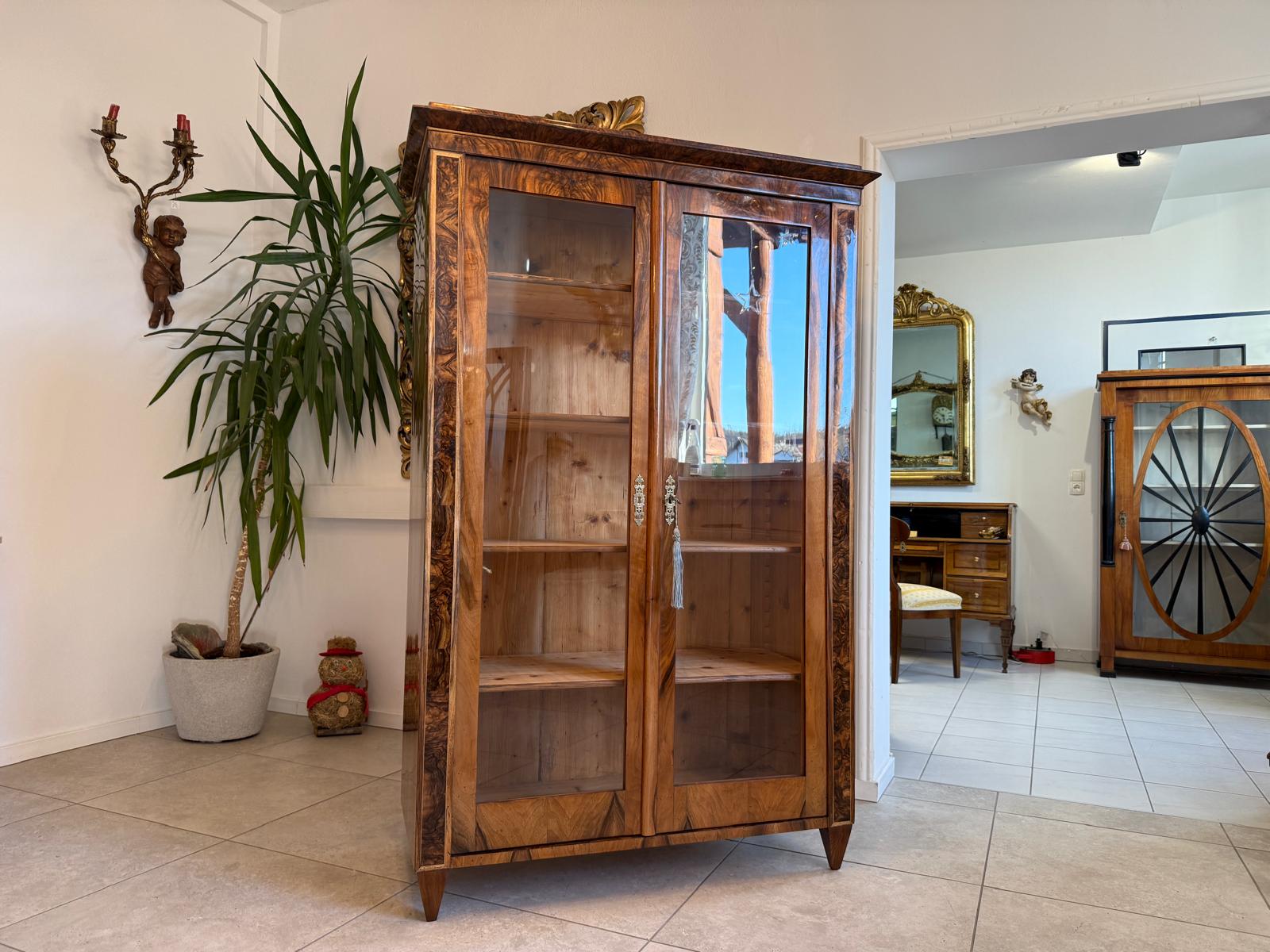 SALE Restaurierte Biedermeier Vitrine Bücherschrank Sammlervitrine Antiquität G2346