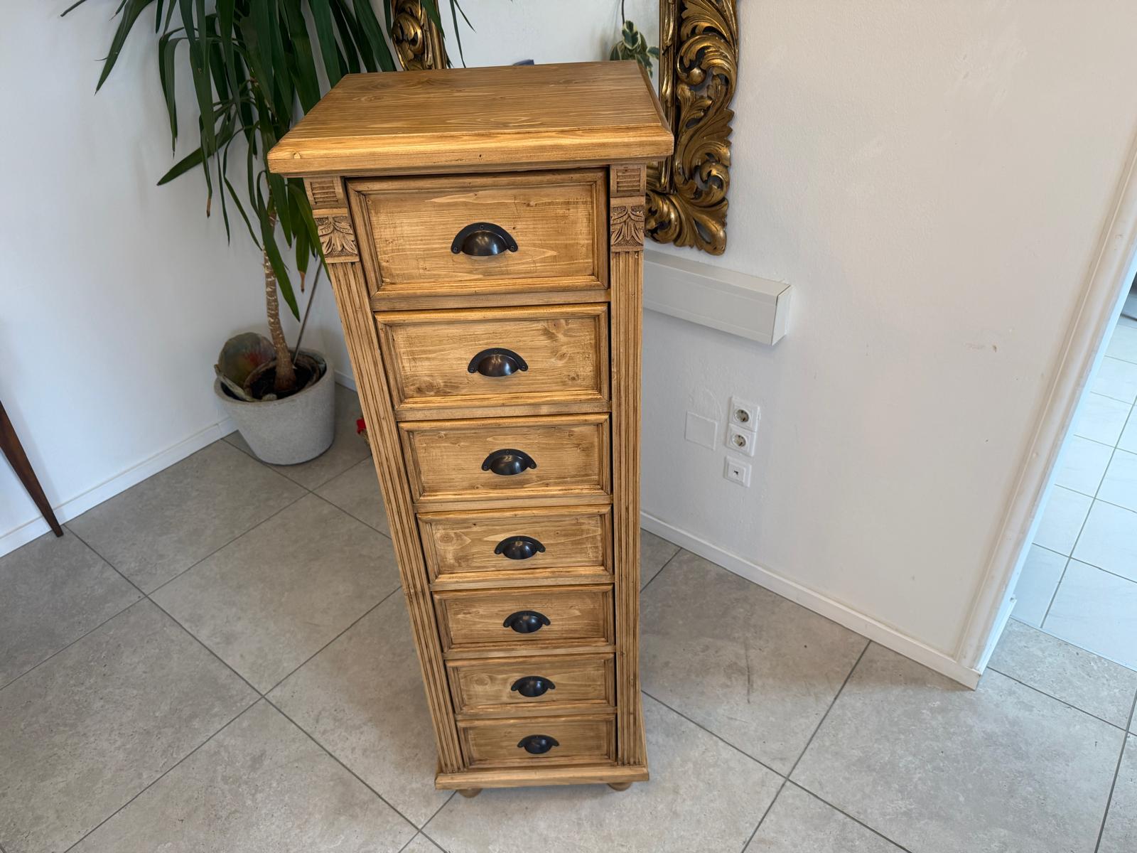 Bäuerliche Ladenkommode Apothekenschrank 7 Ladenkommode D1022