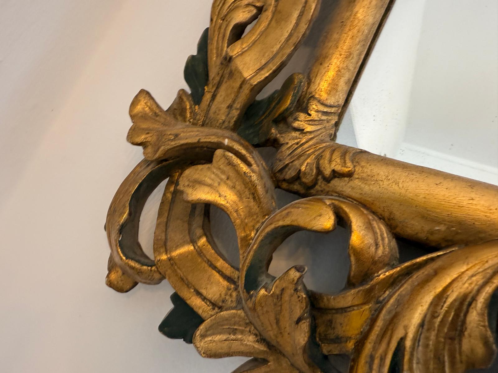 SALE Florentiner Spiegel Akanthusblattschnitzkunst Holzschnitzerei G2173