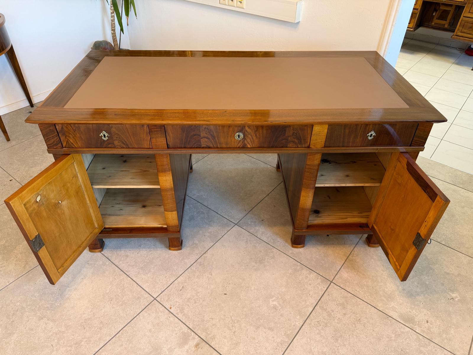 Restaurierter Biedermeier Schreibtisch Sekretär Bürotisch Antiqutität G2163