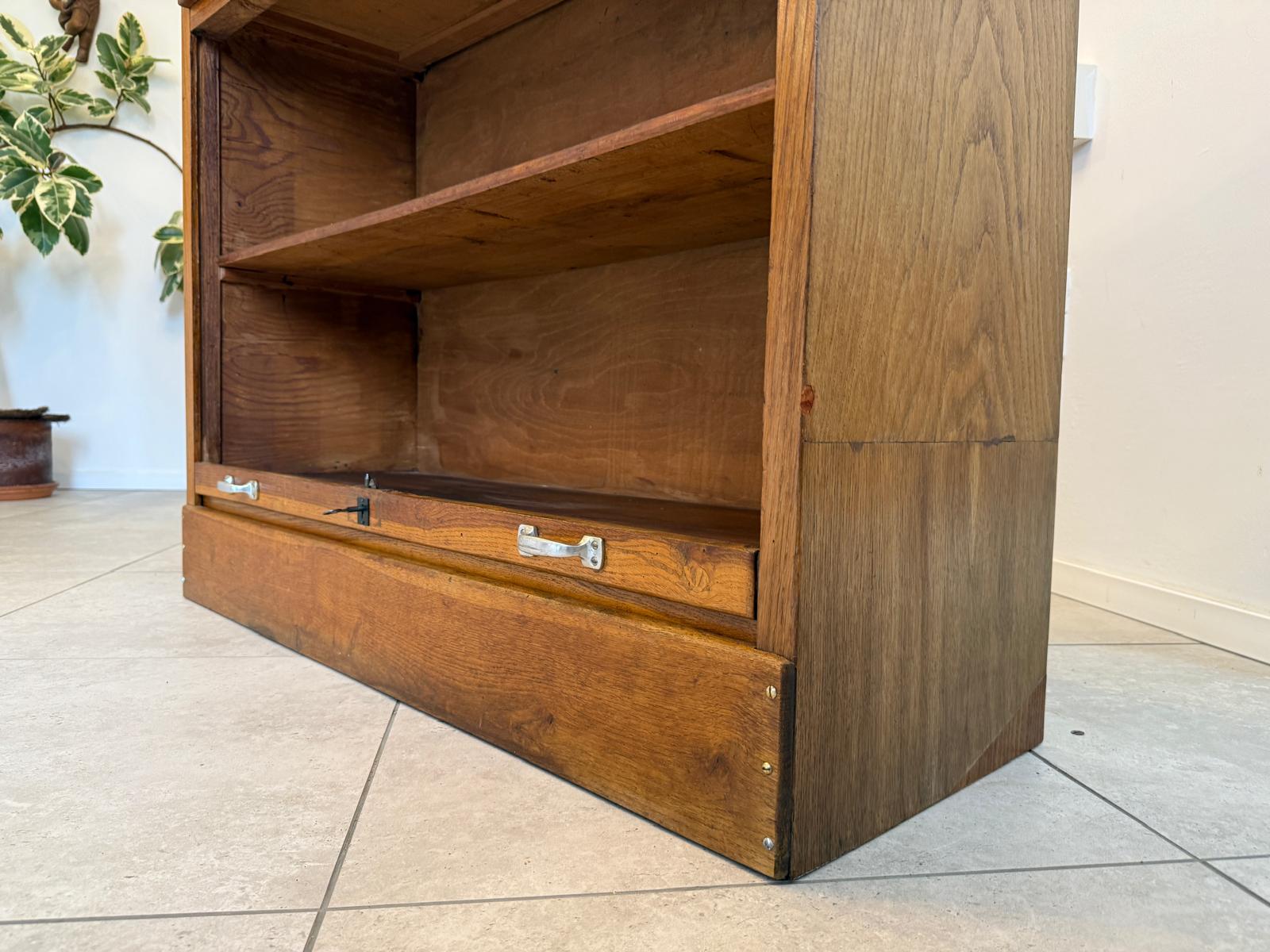 Jugendstil Rolladenschrank Antik Braun Büroschrank G2018