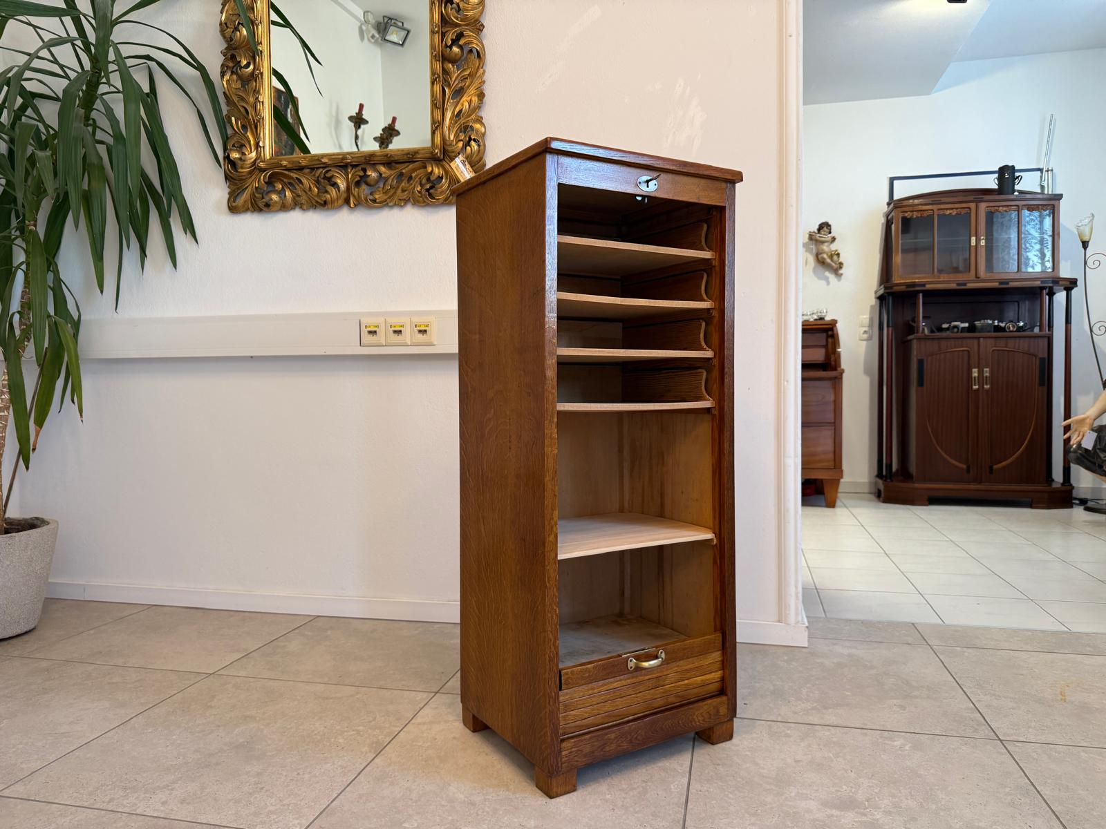 Restaurierter Jugendstil Rolladenschrank Rolladenkasten G1963