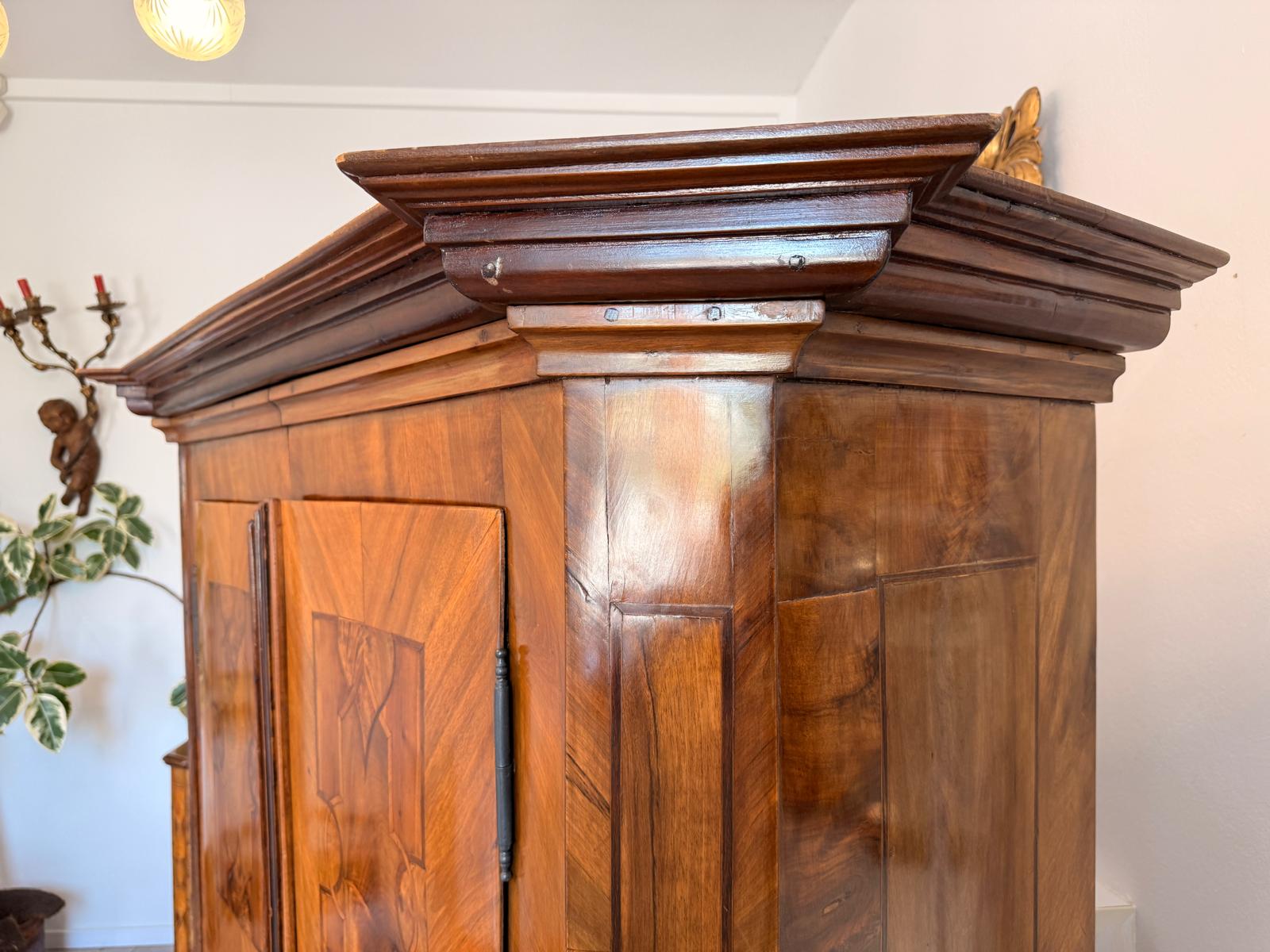 Prachtvoller Barockschrank Bauernschrank Antik Authentisch D2816