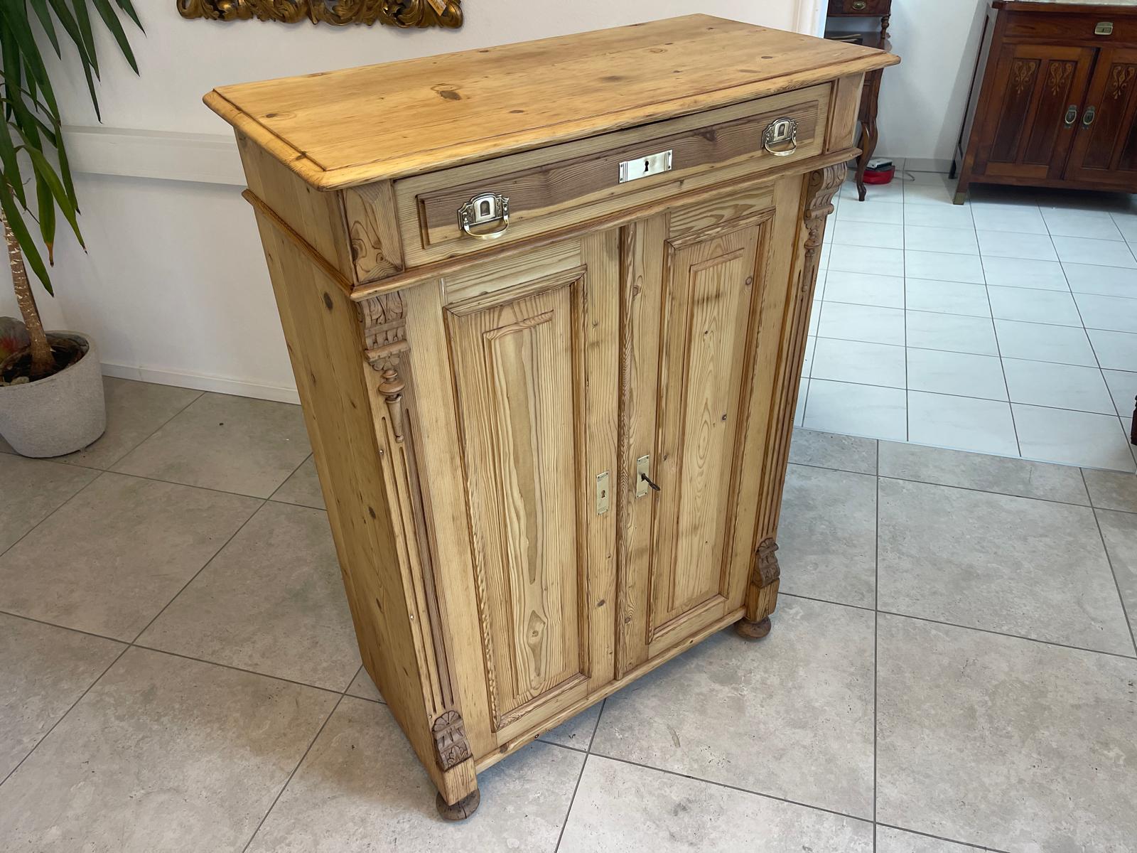 Biedermeier Bauernschrank Halbschrank Vertiko Gründerzeit G1350