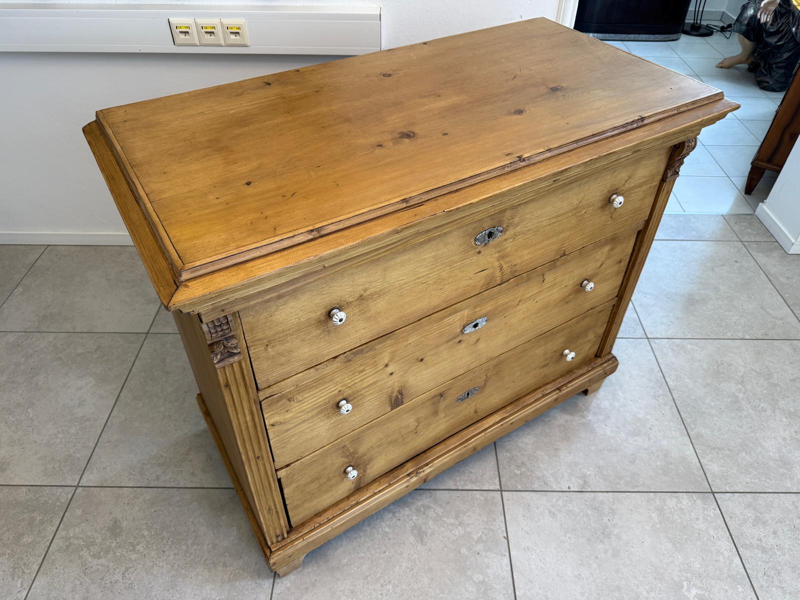 Restaurierte Biedermeier Kommode 3 Ladenkommode Antik ifantik D2485