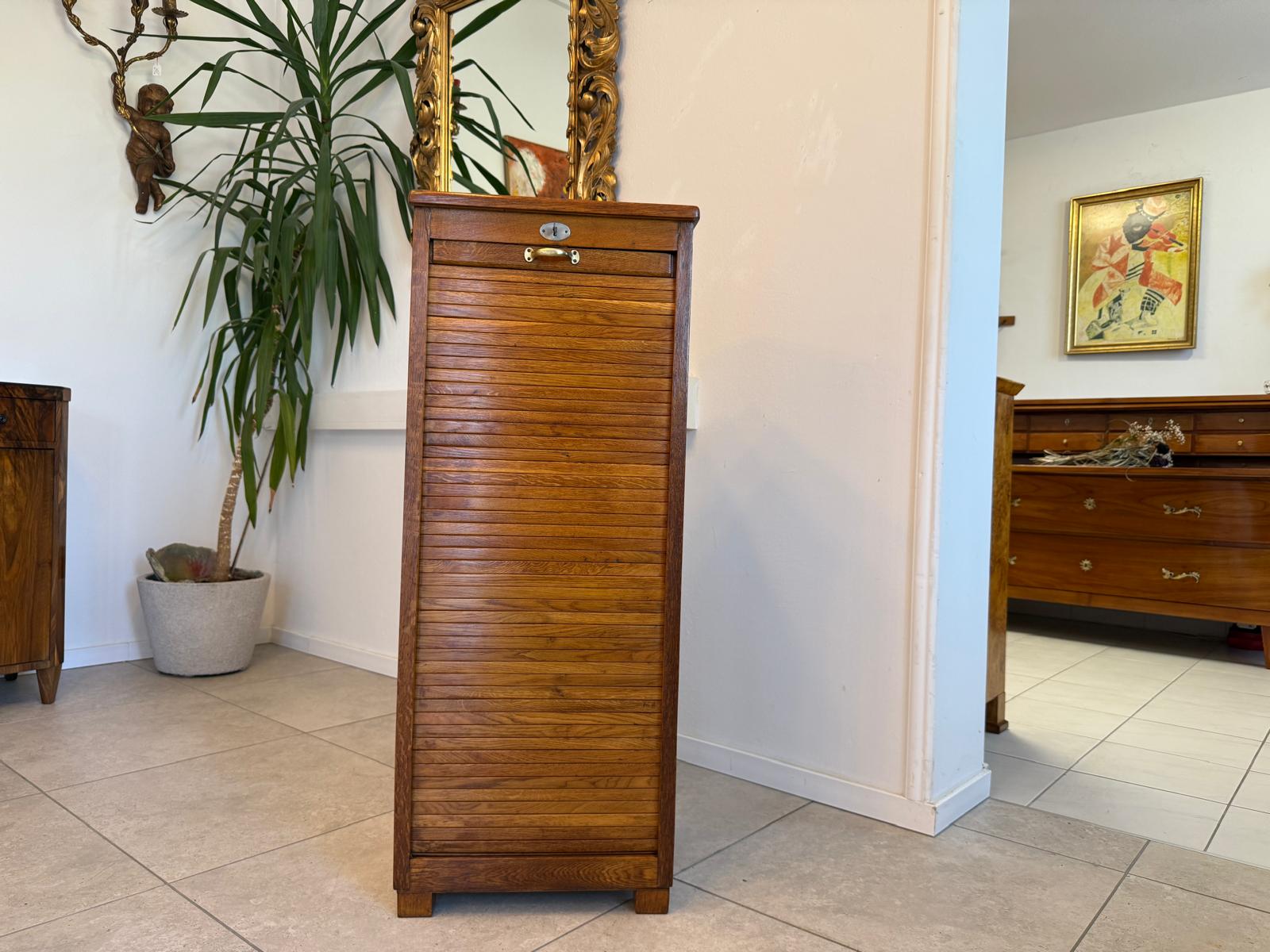 Restaurierter Jugendstil Rolladenschrank Rolladenkasten G1963