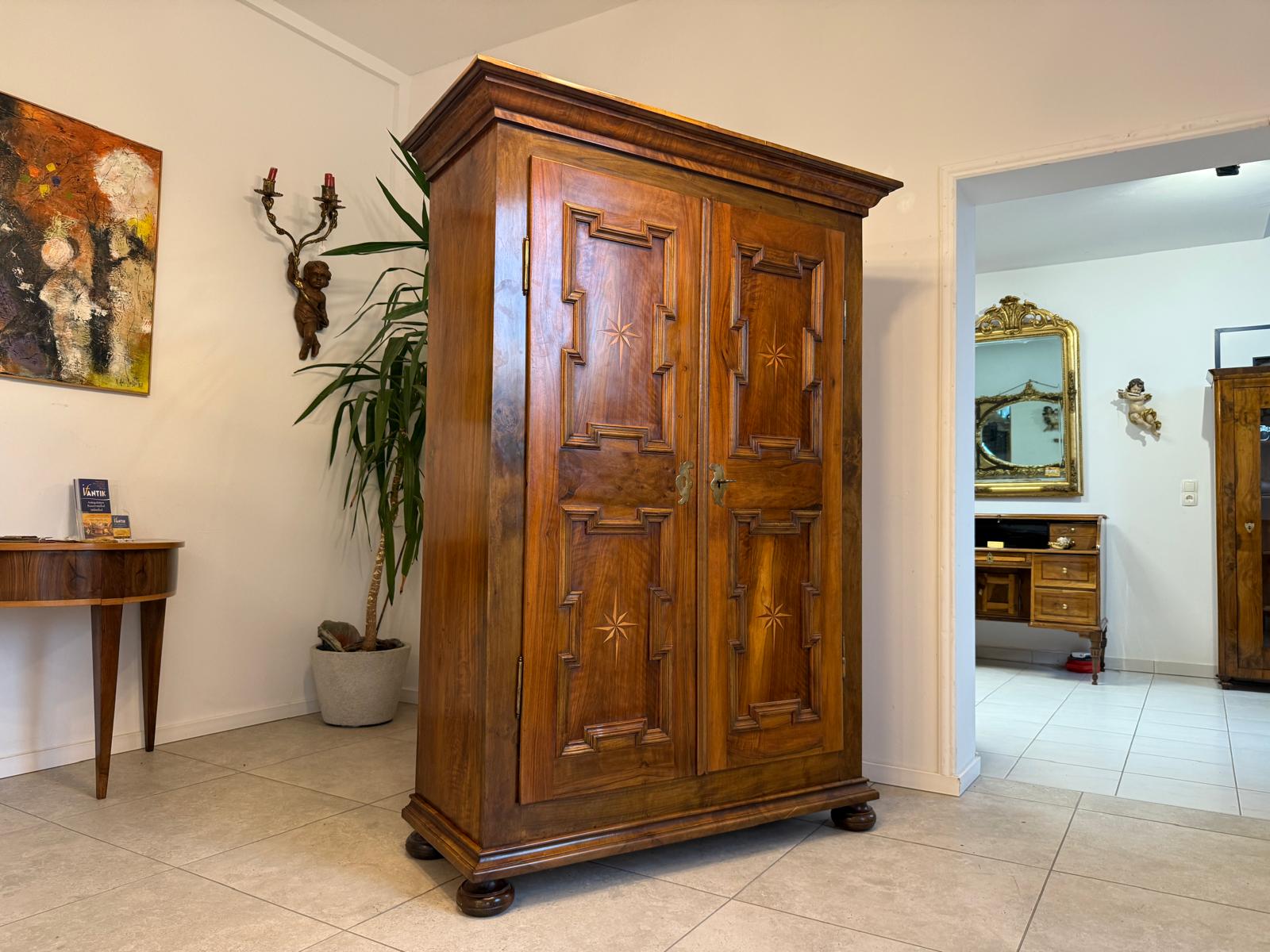 Prachtvoller Barockschrank Bauernschrank Antik Authentisch G2223