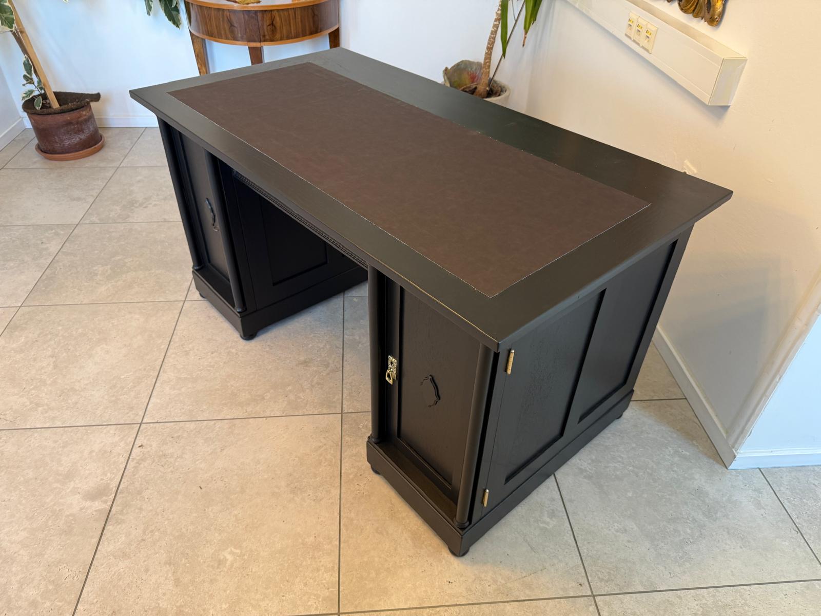 Restaurierter Jugendstil Schreibtisch Sekretär Freisteher Originalstück G2274