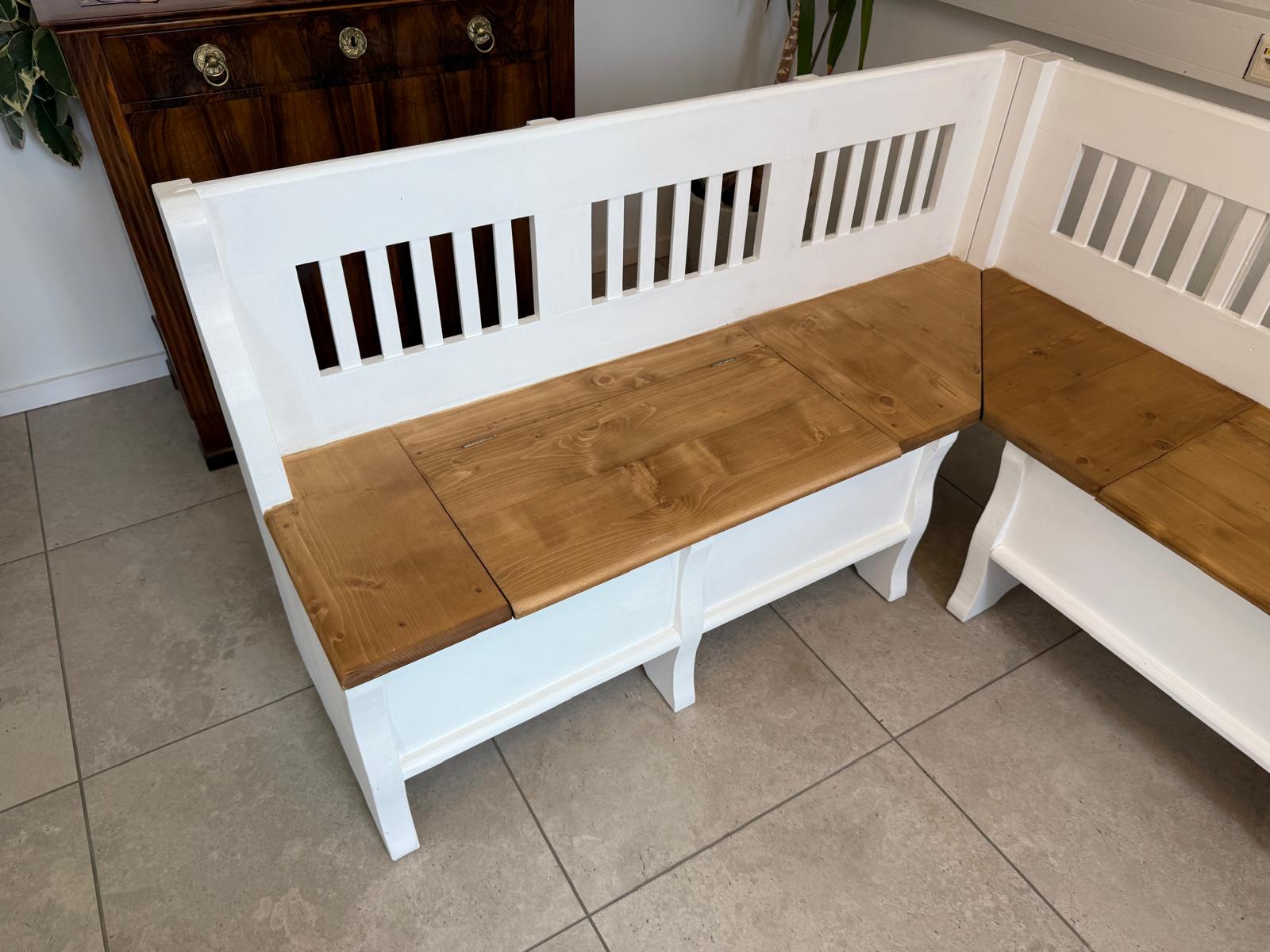 Bauernstube Eckbankgruppe Bauernstube mit Truhenfunktion Naturholz G2139