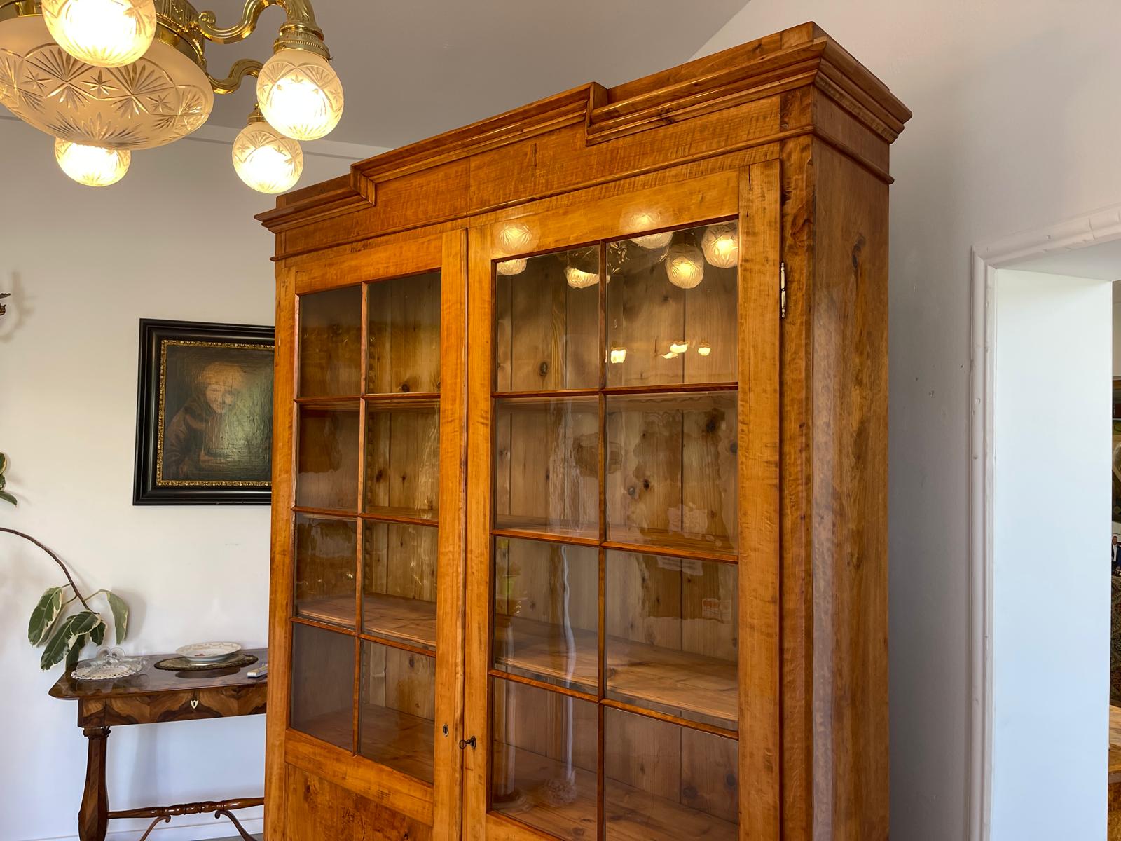 Antike Restaurierte Biedermeier Bücherschrank Vitrine Traumxemeplar Antiquität  G1641