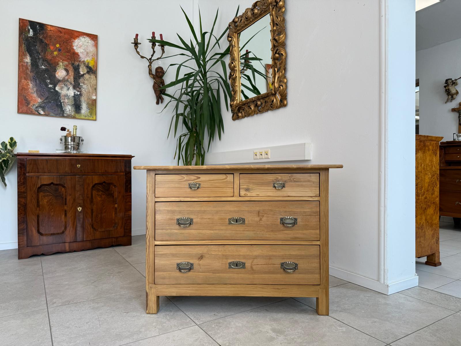 Originale Jugendstil 4 Laden Kommode Anrichte Bauernmöbel G1841