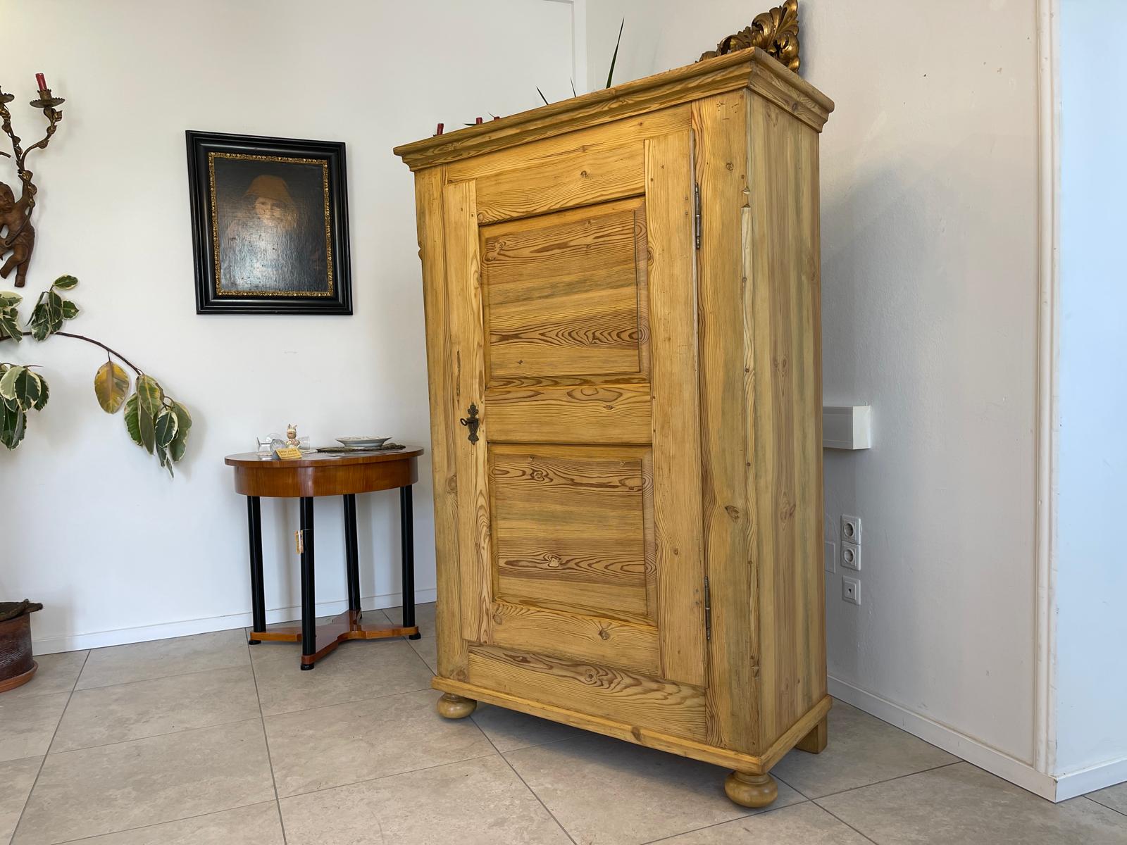 Biedermeier Bauernschrank Naturholzschrank Bauernmöbel Bauernstube G1323