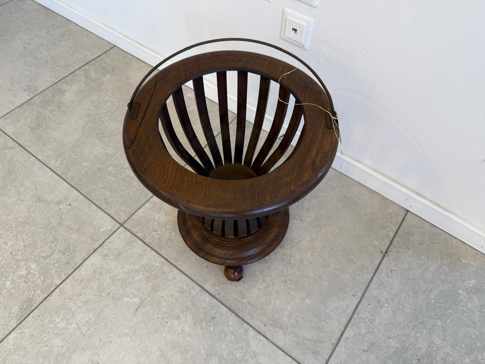Biedermeier Wollkorb Korb Holzkorb D2806