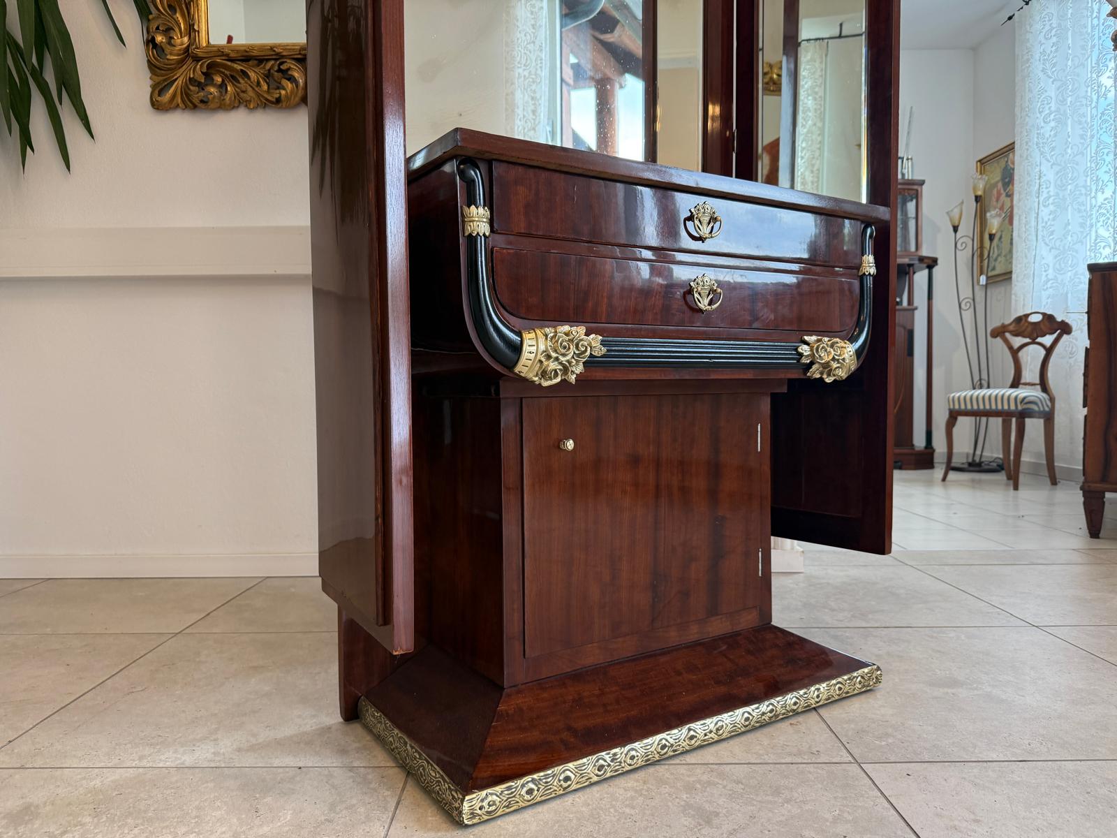 Sale Restaurierte Elegante Jugendstil Spielanrichte Psyche Antiquität G1812
