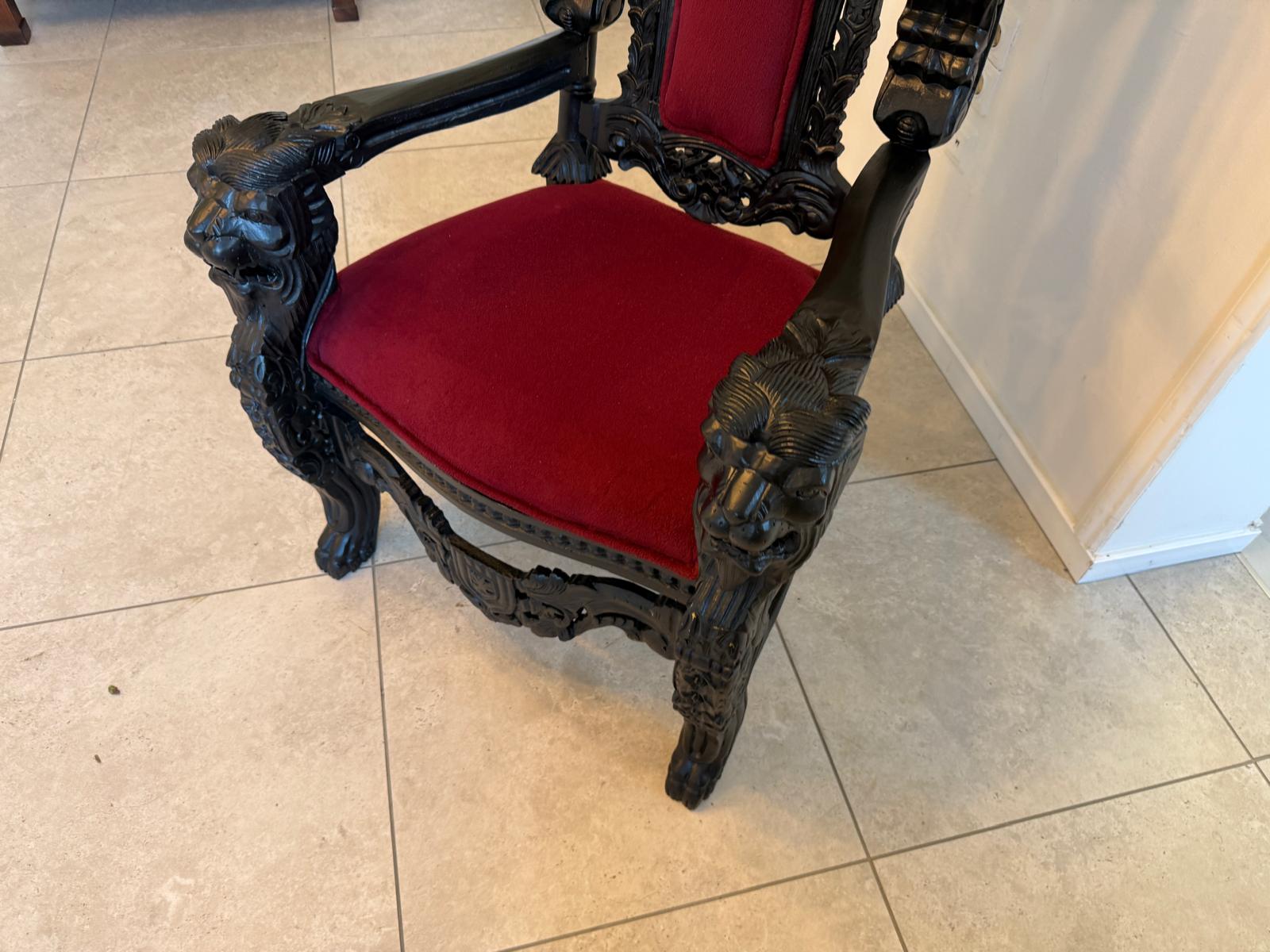 Prachtvoller Fauteuil Stuhl Königssessel Prunksessel Barockstil G2096