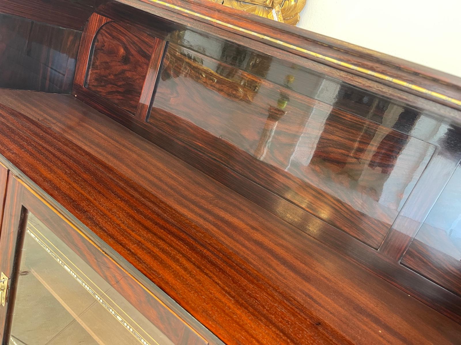 Sale Restauriertes Jugendstil Designerbuffet Aufsatzbuffet Bücherschrank G1376