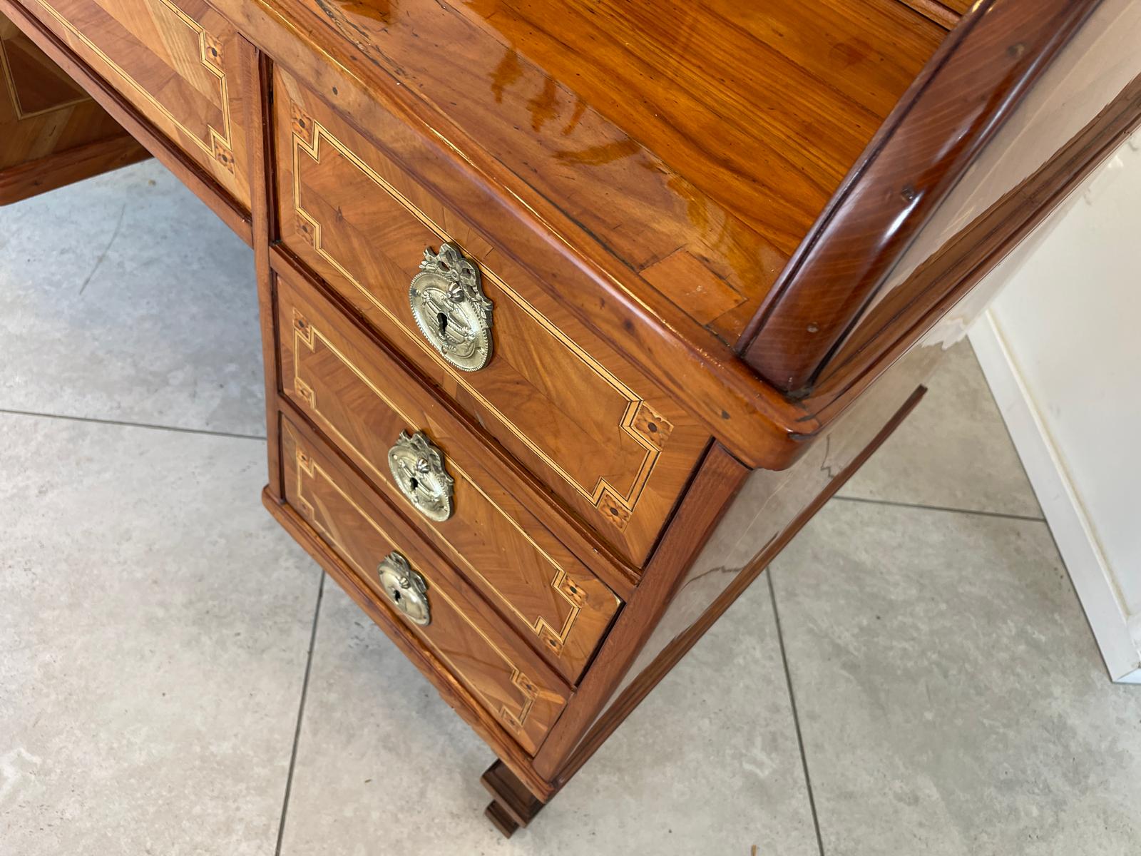 Sale restaurierter Josefinischer Rolladen Sekretär / Schreibtisch Klassizismus Antiquität G1130