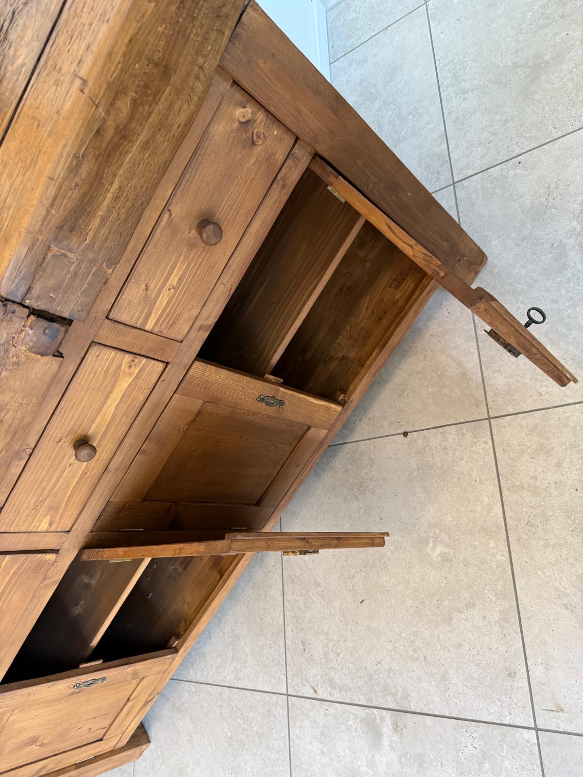 Urige Hobelbank Werkbank Pult Tresen Ladenschrank G2190