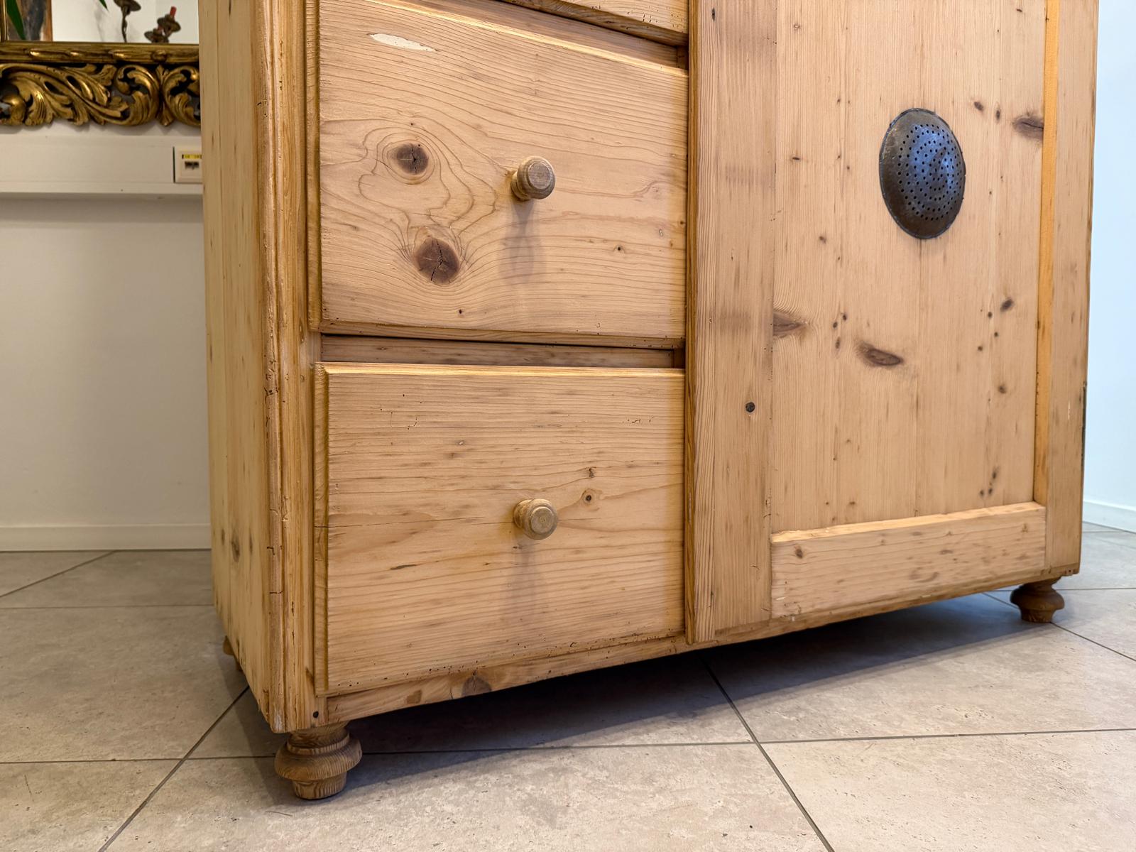 Uriger Biedermeier Brotschrank Almerschrank Speiskasten Bauernkasten G2246