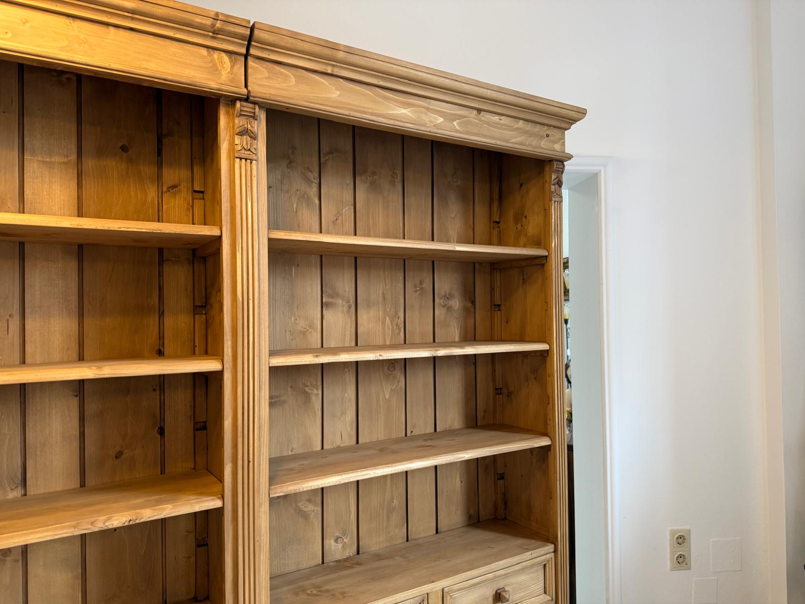 Grosses Bücherregal Stellage Bücherschrank Bauernkasten Bücherwand G1799