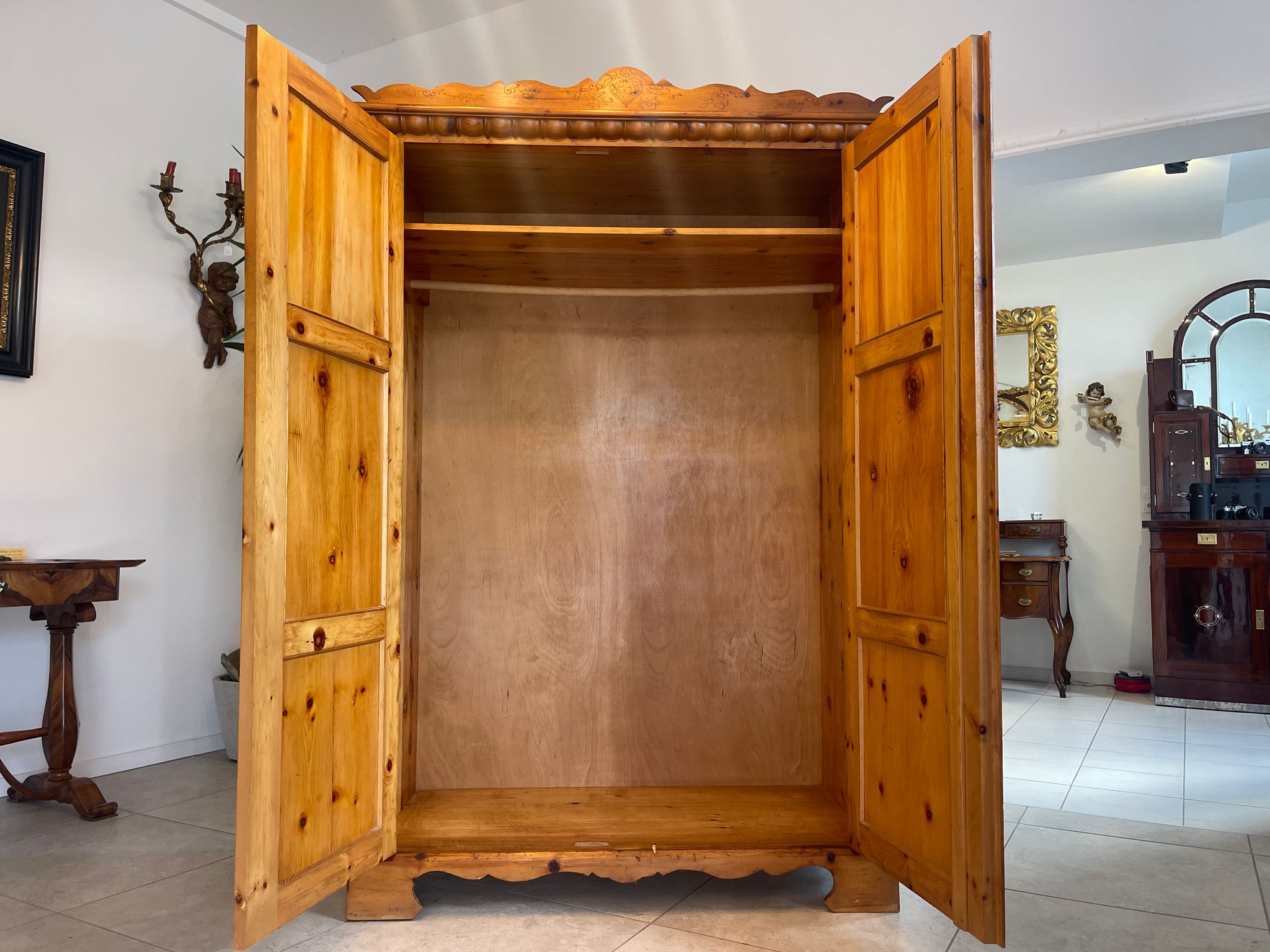 Zirbenholz Schrank Kasten Bauerschrank Kleiderkasten Bauernmöbel G1535
