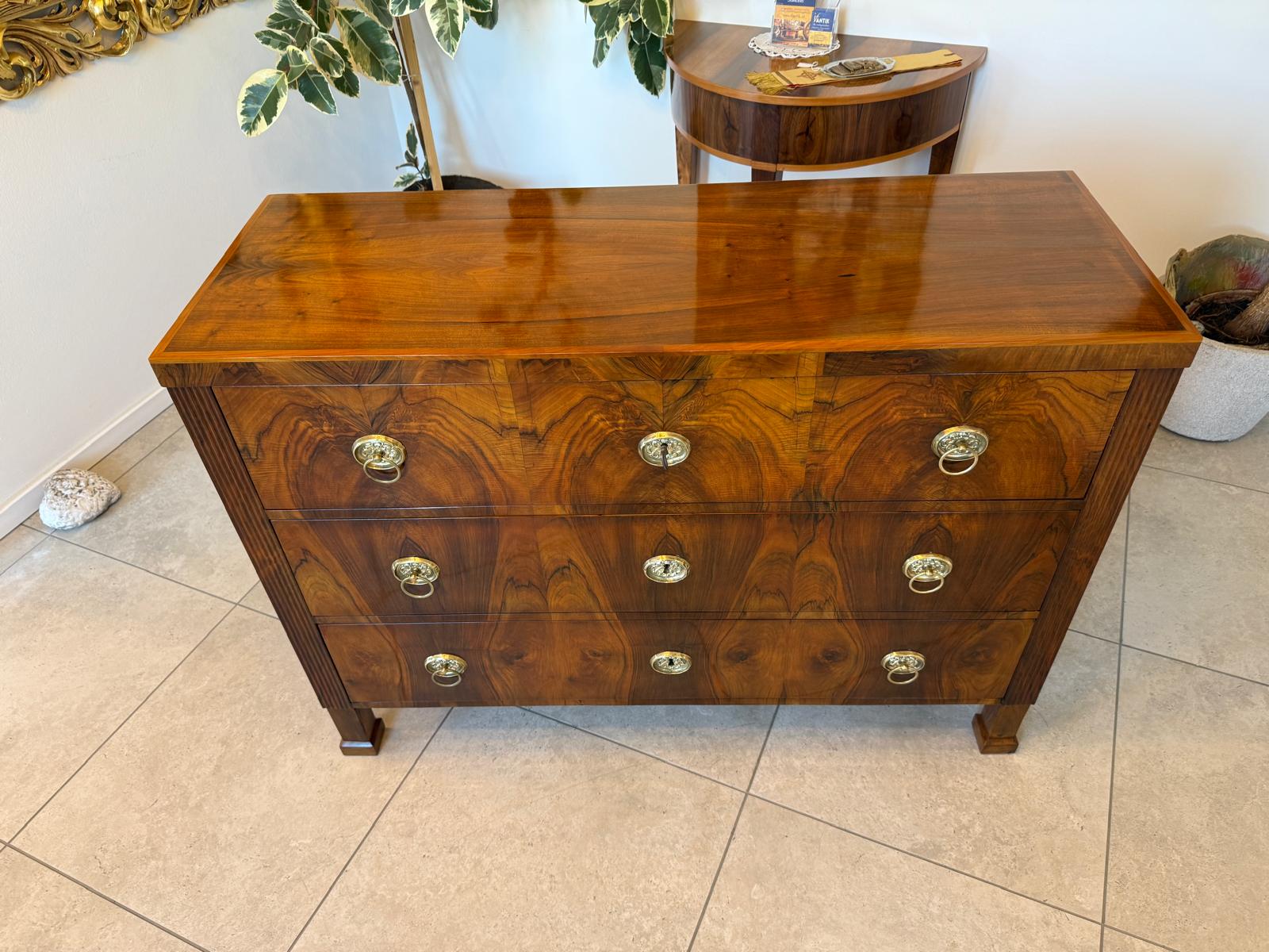 Sale Restaurierte Biedermeier Kommode Nussholz Antiquität 1840 G2161