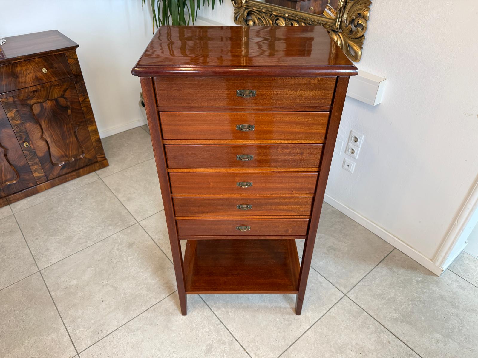 Jugendstil Aktenschrank Büroschrank restauriert Eichenholz D2476