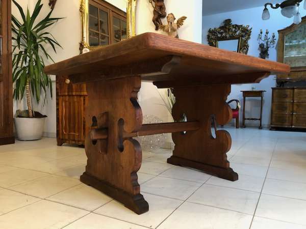 alter Bauerntisch Tisch Landhaustisch Eichenholz X2588