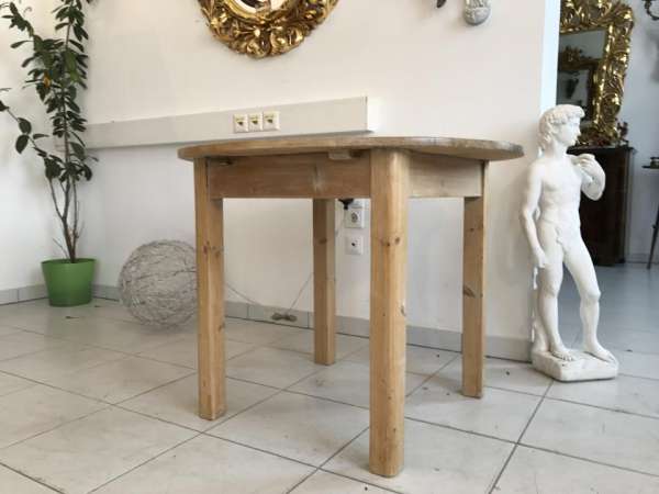 alter runder Bauerntisch Beistelltisch Tisch Altholz Beistelltisch W1706