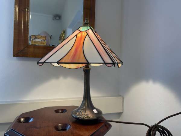 Echtglas Lampe Tiffany Glaskunst Klaunser Kl10