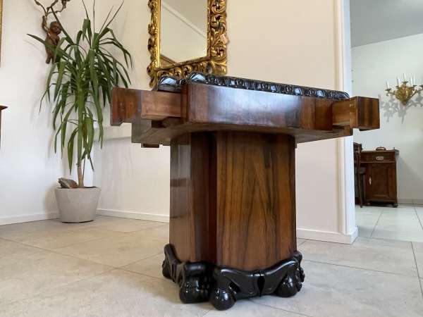 restaurierter Art Deco Spieltisch Tisch A3516