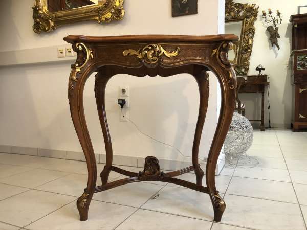 prächtiger restaurierter Tisch Barocktisch Pfeiferlbarock E1043