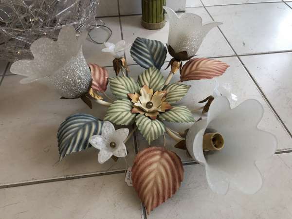 venezianischer Luster floraler Deckenleuchter Blätterform Z1689